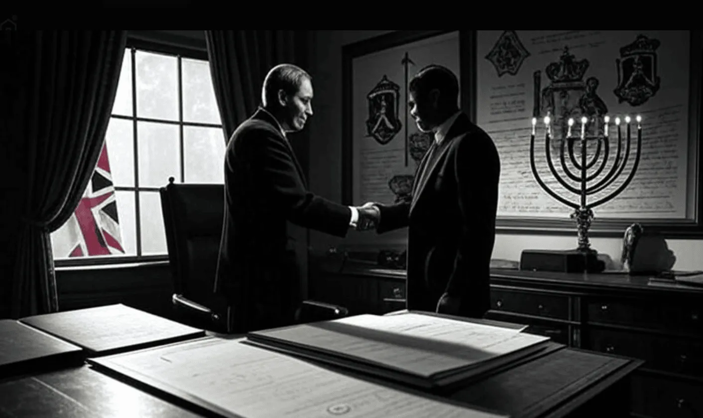 A person shaking hands with another person. AI-generated content may be incorrect.