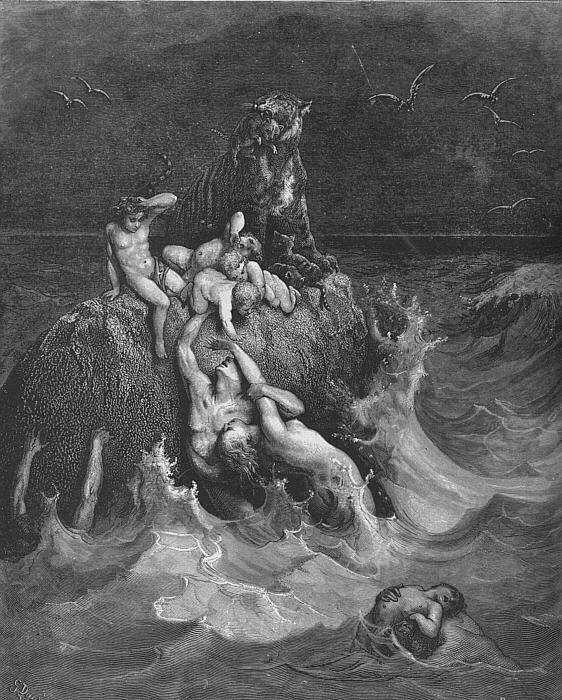 Le D&eacute;luge, de Gustave Dor&eacute;